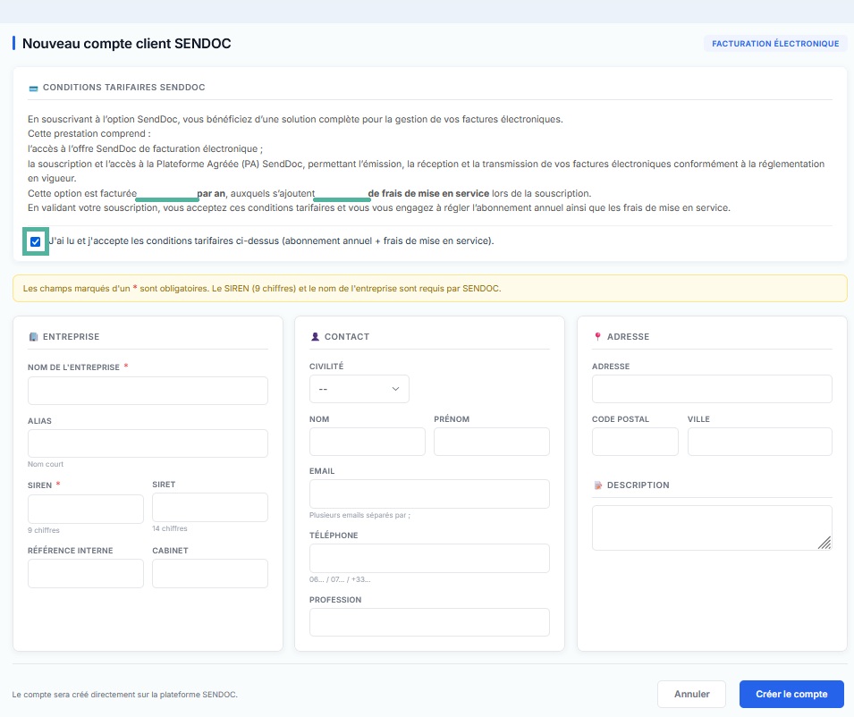 Étape 1 — Créer le compte Tutoriel logiciel immobilier pour syndics et administrateurs de biens